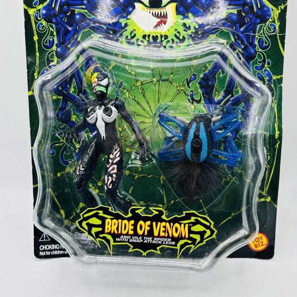 1997 ToyBiz Marvel Spider-Man Bride of Venom Along Came a Spider Sealed on card - Picture 3 of 14